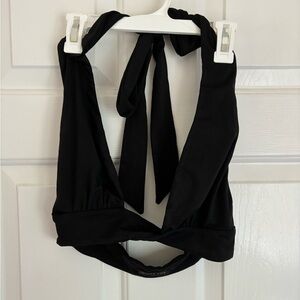 white fox tainted love crop in black size small!